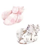 Hudson Baby Girls 2pk Quilted Booties
