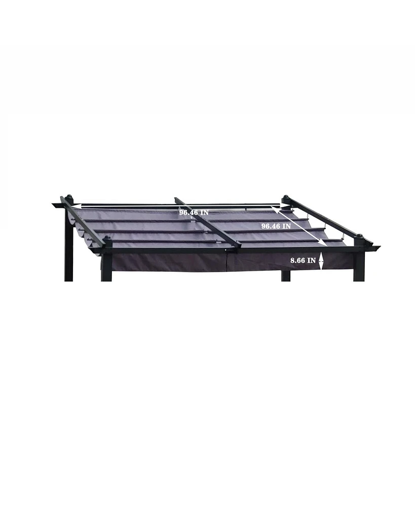10x10 Ft Outdoor Patio Pergola Canopy