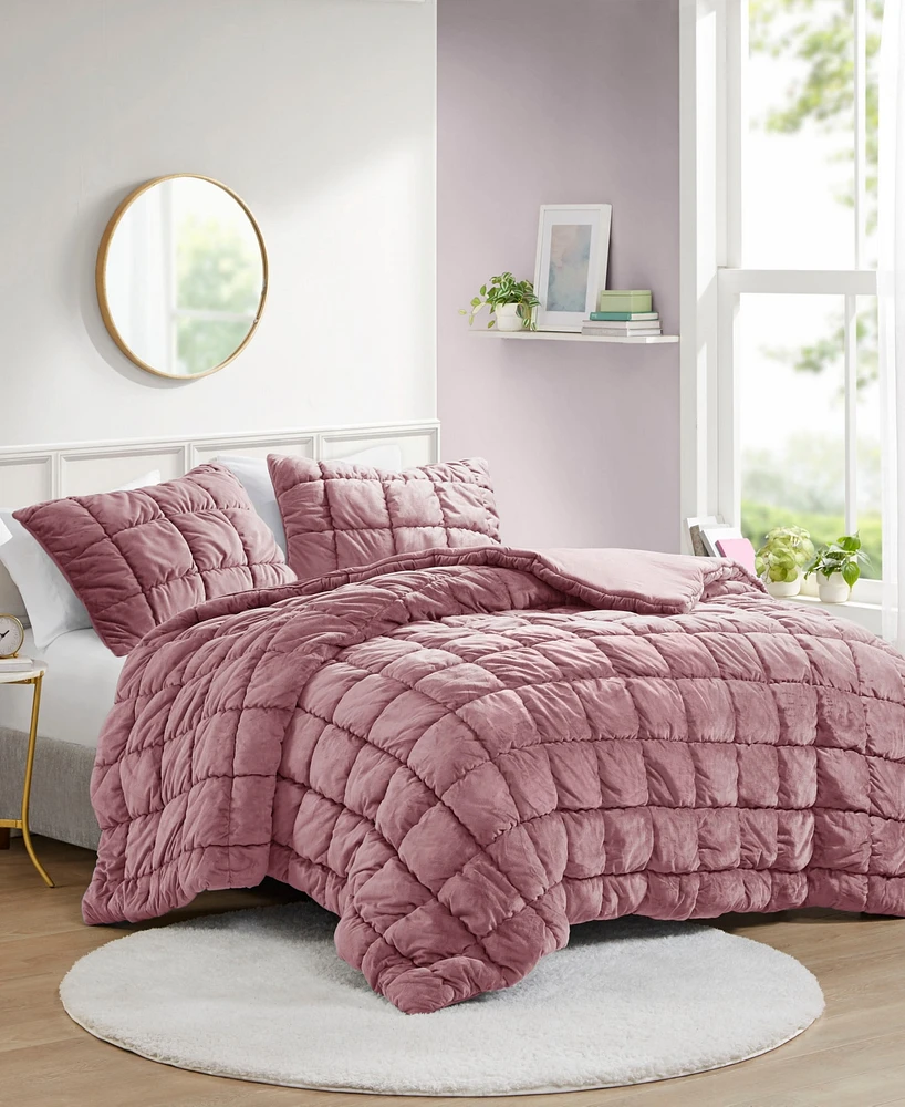Intelligent Design Velvet Dream Puff 2-Pc. Comforter Set, Twin