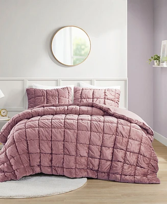 Intelligent Design Velvet Dream Puff 3-Pc. Comforter Set