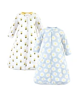 Hudson Baby Girls Cotton Long-Sleeve Wearable Sleeping Bag