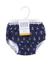 Hudson Baby Boys Swim Diapers, Whale Anchor, 12-18 Months