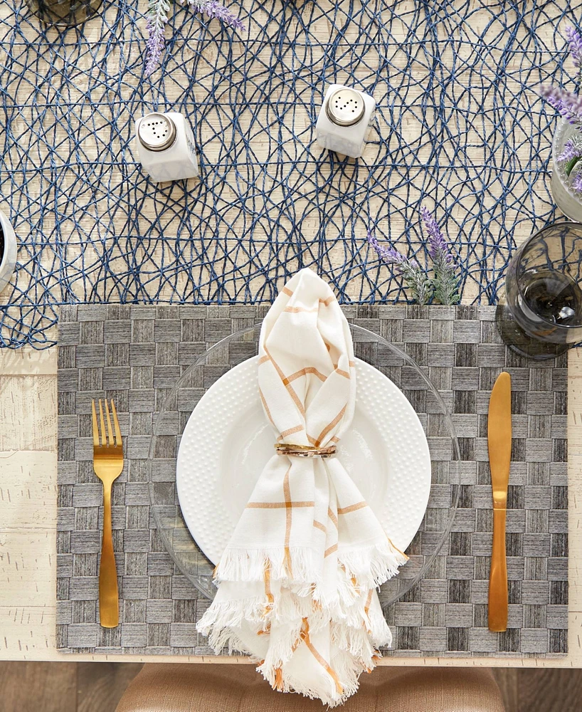 Design Imports Basketweave Woven Placemat Set of 4