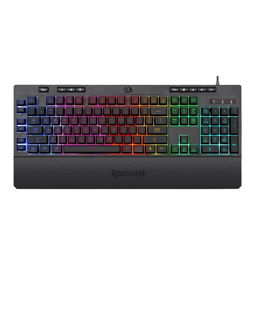 Redragon Shiva K512RGB Full-Sized Wired Membrane Gaming Keyboard with Rgb Backlighting