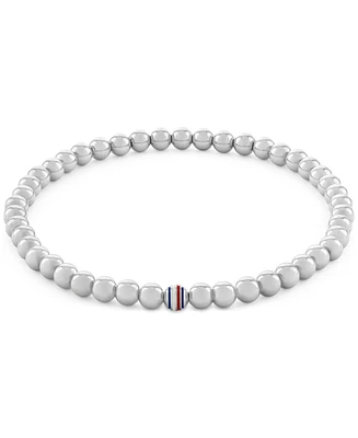Tommy Hilfiger Beaded Stainless Steel Stretch Bracelet