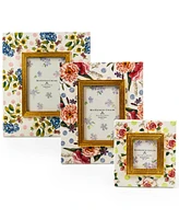Mackenzie-Childs Wildflowers Green Frame, 2.5" x 3"