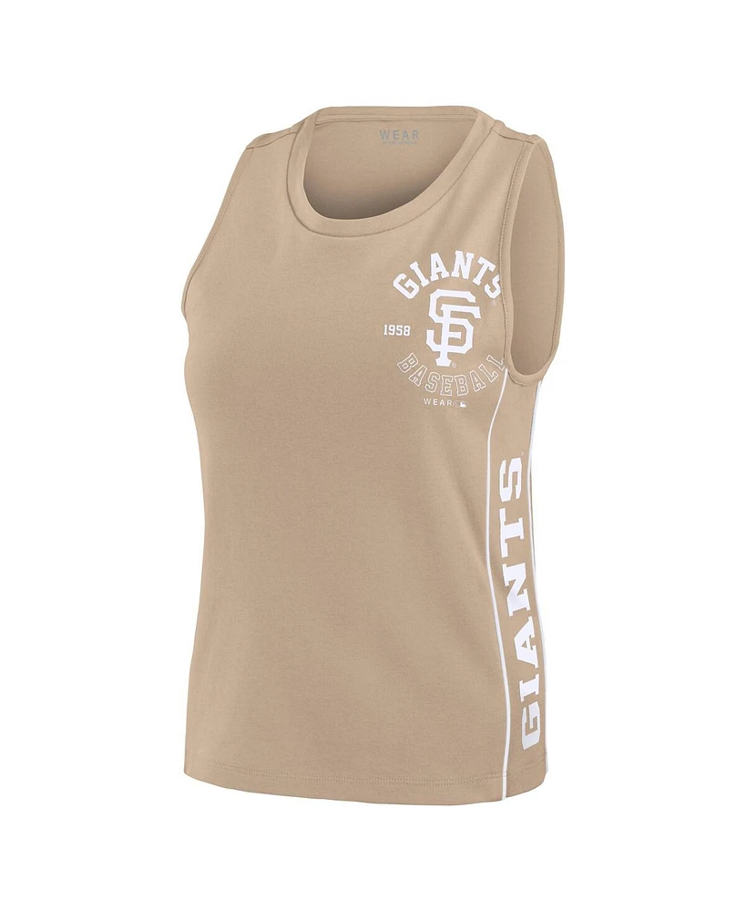 Wear by Erin Andrews Women's Tan San Francisco Giants Tonal Tank Top