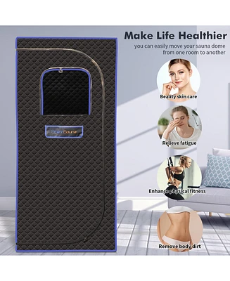 Portable Full-Size Steam Sauna for Relaxation and Detoxification