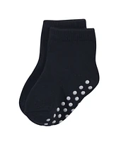 Touched by Nature Baby Boys Organic Kids' Eight-Pair Non Skid Crew Socks