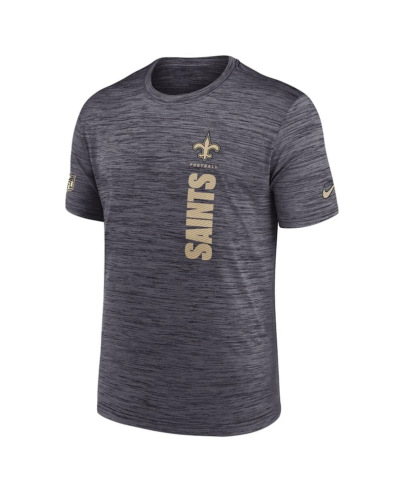 Nike Men's Black New Orleans Saints 2024 Sideline Velocity Performance T-Shirt