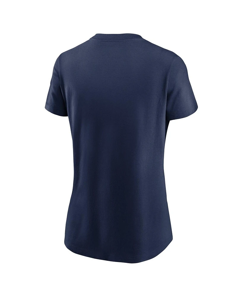 Nike Women's Navy Los Angeles Angels Wordmark T-Shirt