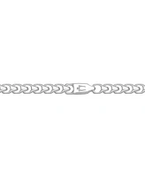 Bulova Marc Anthony Men's Polished Link 22" Chain Necklace in Sterling Silver-Plate, BVC1062-wsna