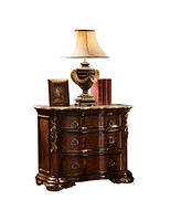 Bella Nightstand Dark Walnut