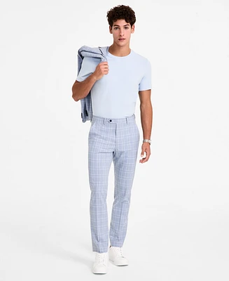 Alfani Men's Slim-Fit Plaid Suit Pants