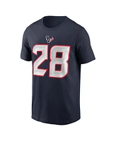 Nike Men's Joe Mixon Navy Houston Texans Player Name Number T-Shirt