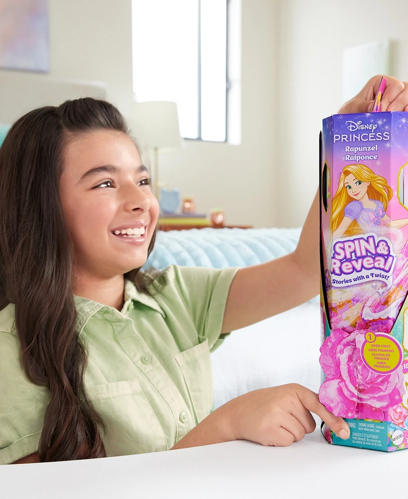 Disney Princess Spin Reveal Rapunzel Fashion Doll Accessories with 11 Surprises