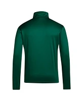 Adidas Men's Green Miami Hurricanes Coaches Sideline Quarter-Zip Top