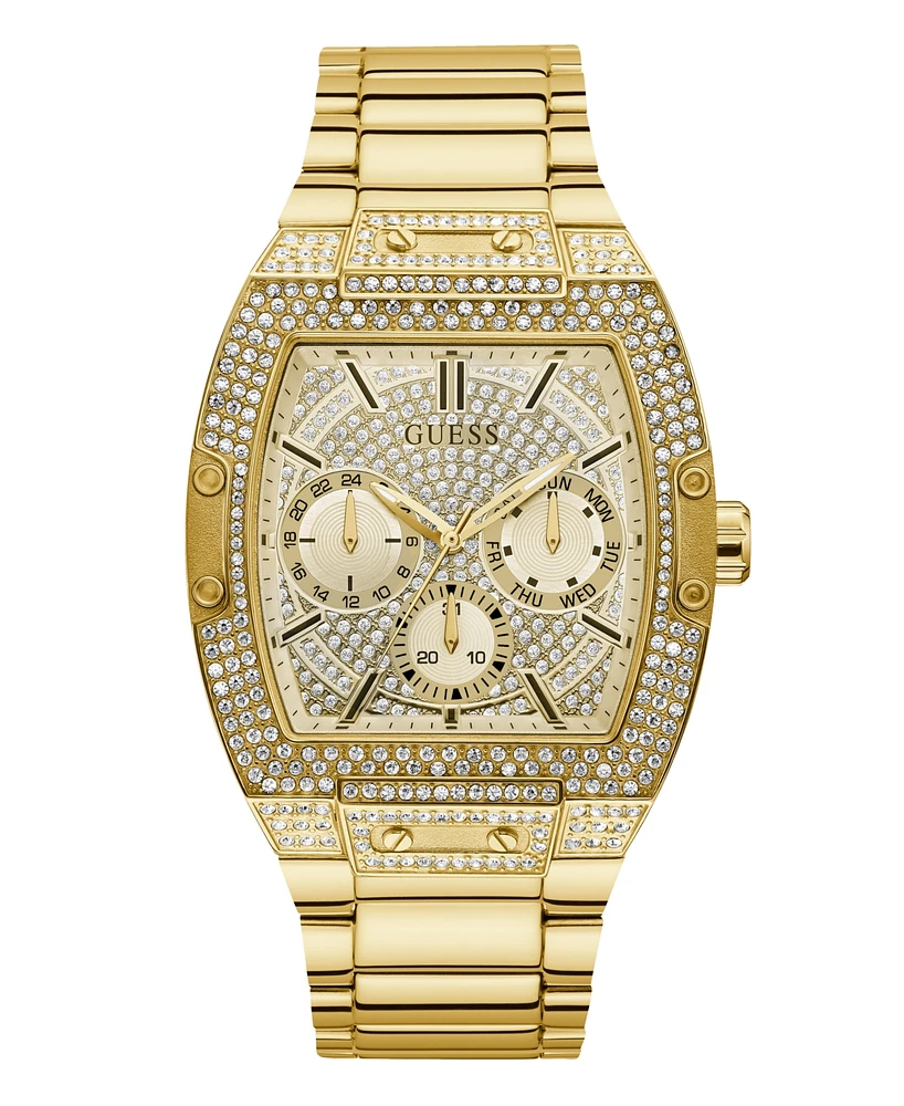 Guess Men's Multi-Function Gold Tone Steel Watch, 43mm