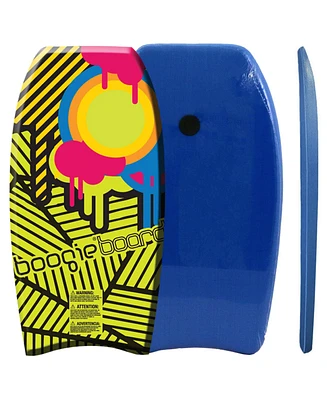 Bodyboard with Eps Core Wrist Leash, 37" Lightweight Durable Boogie Boards for All Wave Conditions