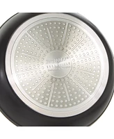 BergHOFF Essentials Non-stick Hard Anodized 8" Stockpot 3.3qt. With Glass Lid, Black