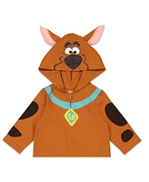Scooby Doo Little Boys Scooby-Doo Zip Up Cosplay Coverall Newborn to Adult (0-6 Months - 2XL