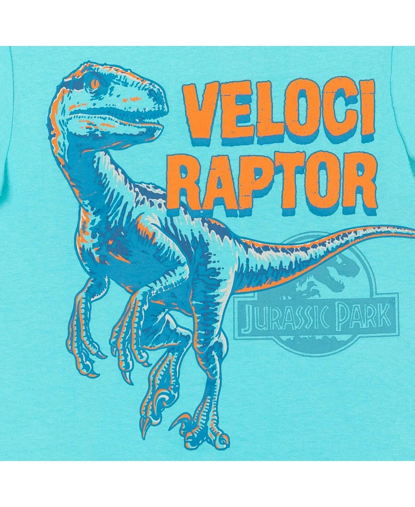 Jurassic Park Boys World Dinosaur T-Rex 4 Pack T-Shirts