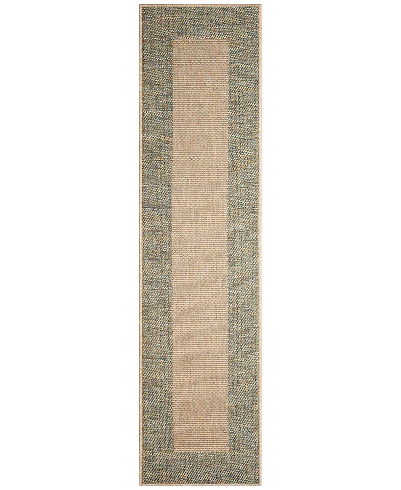 Liora Manne' Roma Border 1'11"x7'6" Runner Area Rug