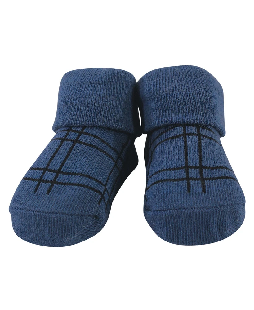 Hudson Baby Infant Boy Cotton Bib and Sock