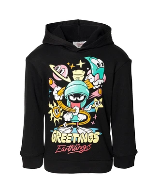 Looney Tunes Boys Warner Bros Marvin the Martian Bugs Bunny Fleece Pullover Hoodie to
