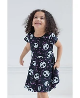 Nightmare Before Christmas Toddler Girls Disney French Terry Skater Dress to (18 Months - 14-16