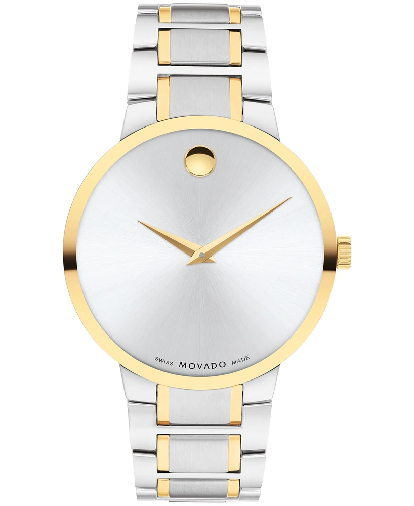 Movado Men's Portfolio Swiss Quartz Stainless Steel Yellow Pvd Watch 40MM