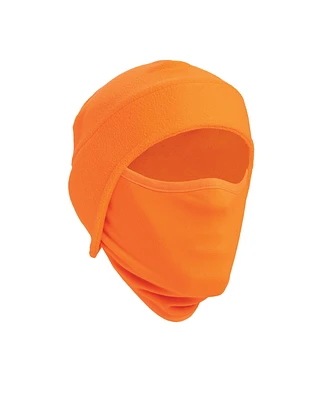 Muk Luks Men's Unisex Spandex/Fleece Hat with Mask, Black, One