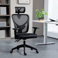 Vinsetto Ergonomic Mesh Chair with Adjustable Headrest & Reclining,