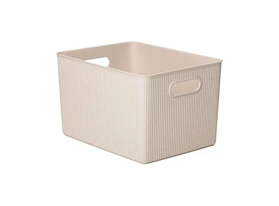 Superio Decorative Plastic Storage Bin for Home, Eco-Friendly, 22 Liter
