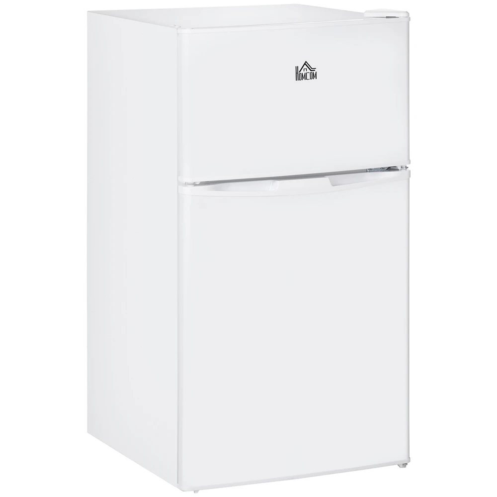 Compact 3.2 Cu.Ft Mini Fridge with Adjustable Shelf, Thermostat, Reversible Door