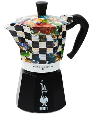 MacKenzie-Childs Courtly Flower Market 6-Cup Bialetti Moka Coffee Pot