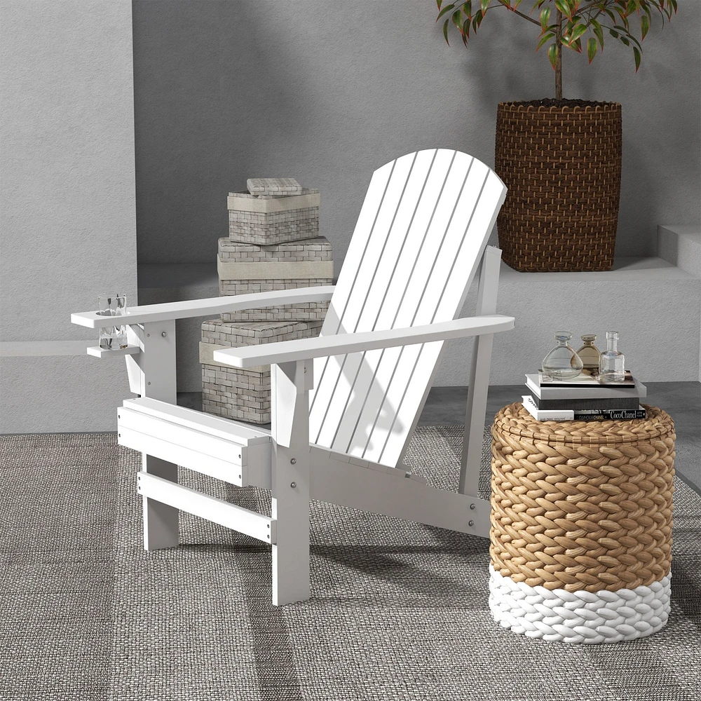 Adirondack Lounge Chair: Patio, Lawn, Weather Resistant