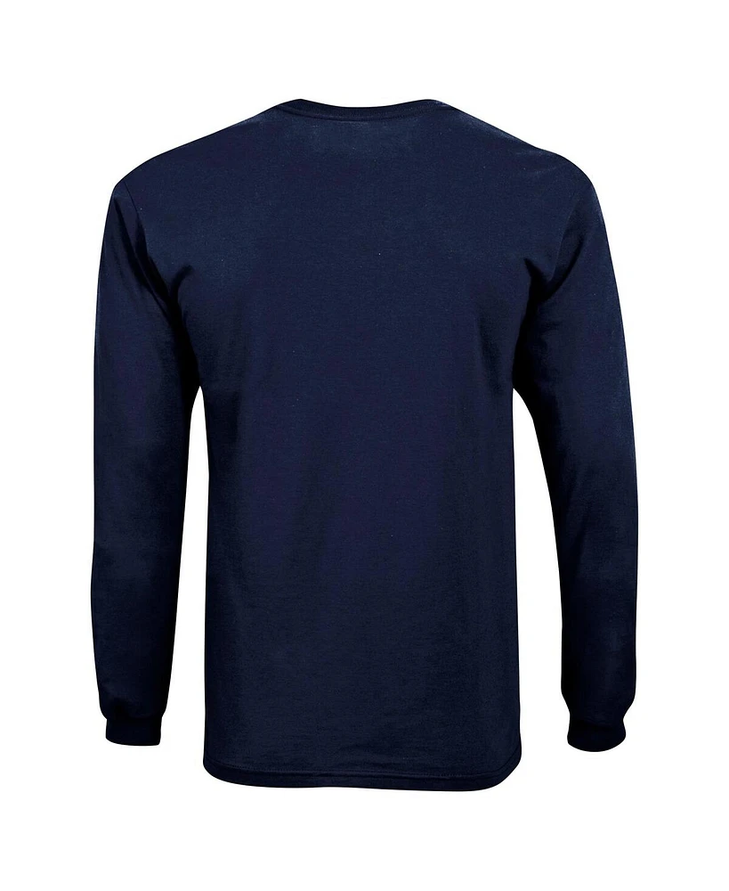 Champion Big Boys and Girls Navy Michigan Wolverines Arch Over Logo Long Sleeve T-Shirt