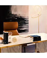 Brightech Eclipse 79" Led Torchiere Floor Lamp with Adjustable Rings
