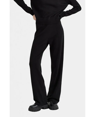 Chinti & Parker Women's Wool Cashmere Wide Leg Track Pant
