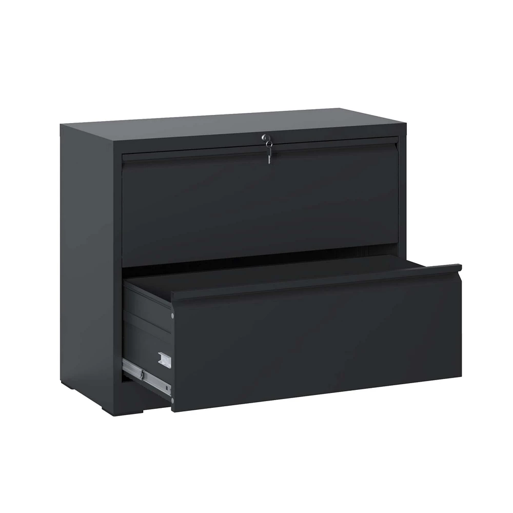 Simplie Fun 2-Drawer Lateral File Cabinet with Lock