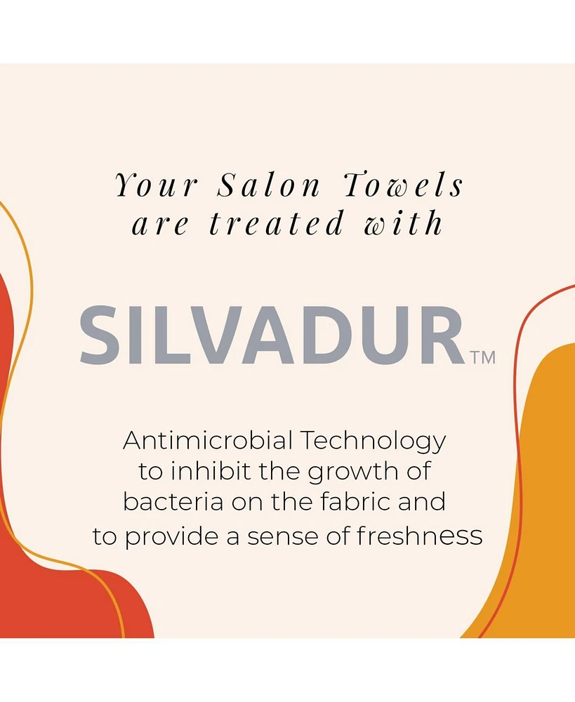 Arkwright Microfiber Salon Towels - Silvadur Treated (Black) (12/Pack)