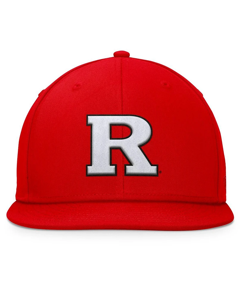 Top of the World Men's Scarlet Rutgers Scarlet Knights Fundamental Snapback Hat