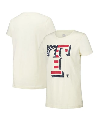 New Era Women's Cream Texas Rangers Vintage T-Shirt