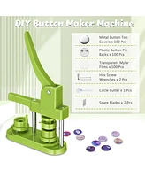 1" 25mm Backpack Pin Button Maker Machine Installation-Free Diy Pin Badge Punch Press Kit