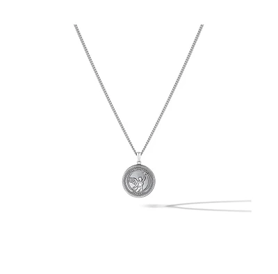 Vincero Men's Veni Vidi Vici Pendant in Rhodium-Plated Sterling Silver