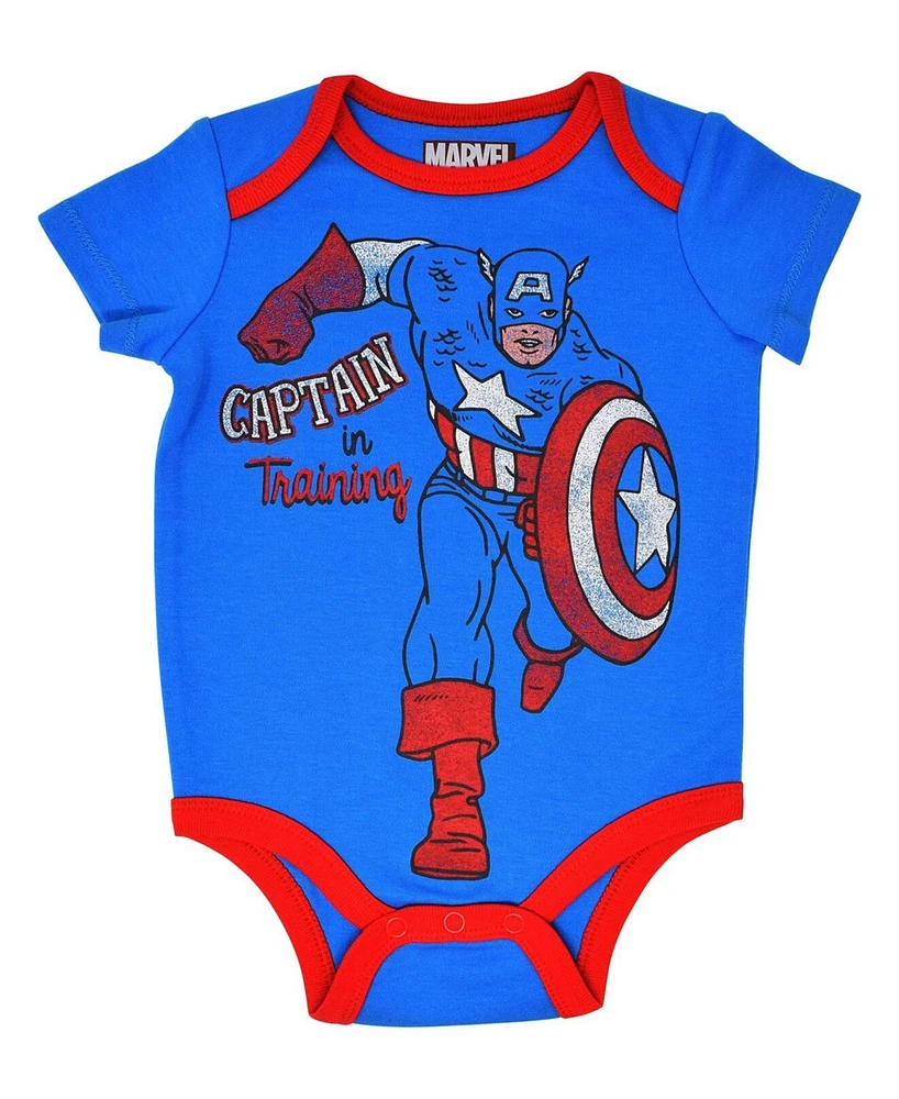 Avengers Baby Boys Spider-Man 5 Pack Bodysuits