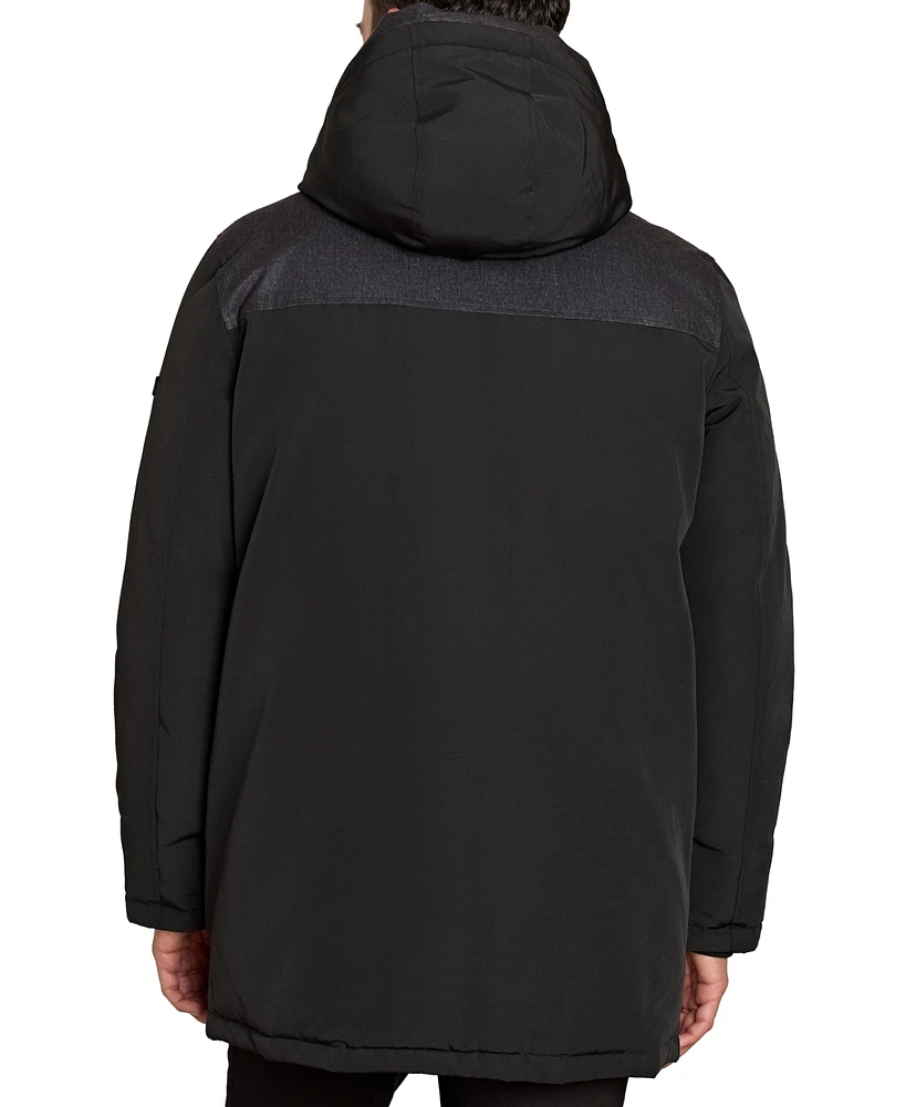 Sam Edelman Men's Expedition Full-Zip Hooded Parka