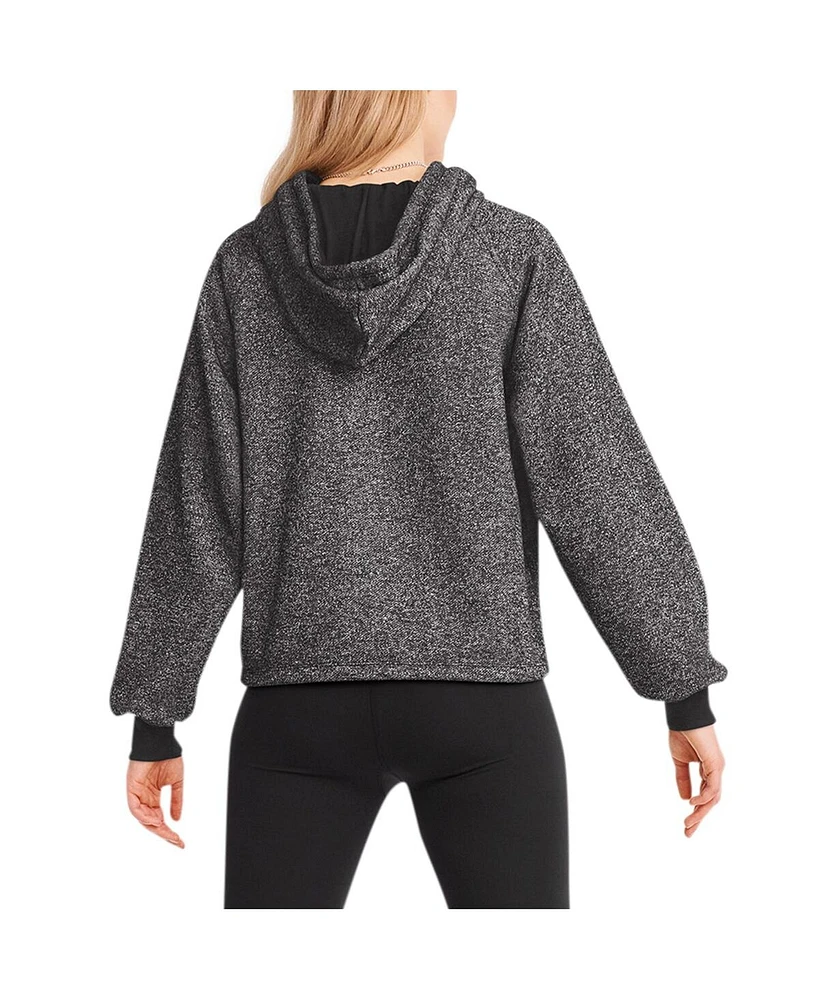 Dkny Sport Women's Black Washington Commanders Debbie Dolman Raglan Pullover Hoodie Sweatshirt