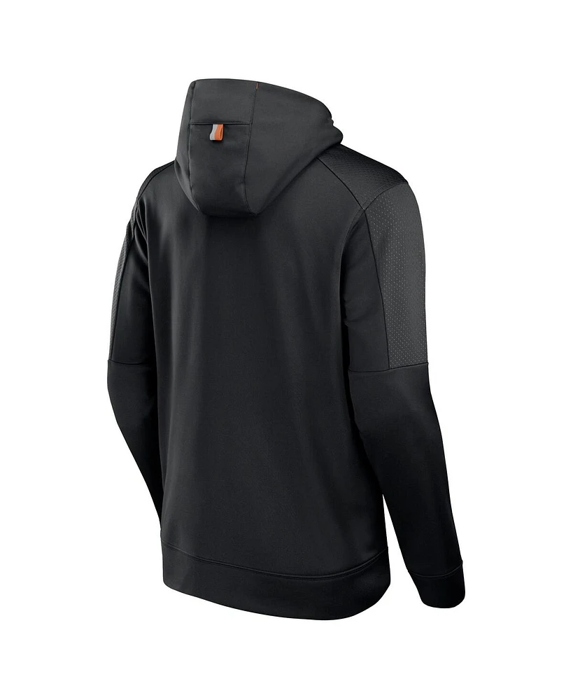 Fanatics Men's Black Texas Longhorns Defender Full-Zip Hoodie